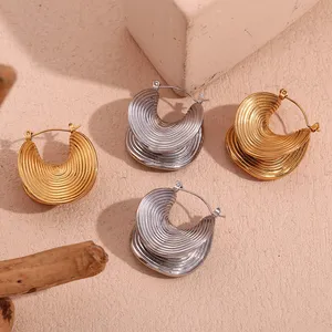 OEM Stainless Steel Earrings 304 Grade Laser Engraving Available Bulk Wholesale for Boutique Stores thumbnail-3