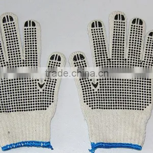7gauge Natural White 70g Pvc Dotted Cotton Glove thumbnail-1