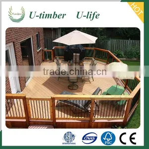 Excellent Quality WPC Balcony Outdoor Railing Designs thumbnail-1