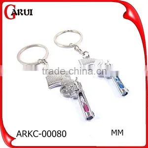 Low MOQ OEM Promotion Cheap Metal Gun Shape Keychain thumbnail-1