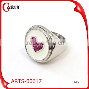Heart Shaped Ring Designs for Girls Gold Jewelry Red Heart Ring thumbnail-2