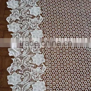 Embroidery Lace Fabric Milk Silk Water Soluble Full Lace for Garment Accessory thumbnail-5