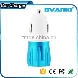 Promotional Wireless 5V 2.1A Mobile Aluminium Dual USB Car Charger for IPhone 6 | for Samsung Portable 12v Car Battery Charger thumbnail-3