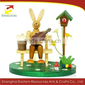 Easter Rabbit - Wooden Easter Decoration thumbnail-1