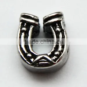 Wholesale Horseshoe Shape Zinc Alloy Beads With Round Hole for Bracelets thumbnail-1