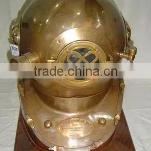 Copper & Brass Diving Helmet , Nautical Diving Helmet , Diver Helmet, Marine Helmet thumbnail-1
