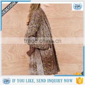 High Quality Cashmere Wool Woman Cardigan 2016 Wholesale Sweater thumbnail-3