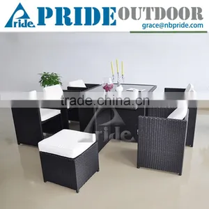 Rattan Garden Furniture Set Poly Wood Outdoor Aluminum Patio Rattan Garden Furniture Set thumbnail-1