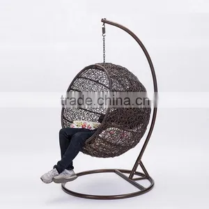 Hammock Rattan Swing Hanging Chair Suspension Seat Lounge Egg Shaped Indoor Swing Chair thumbnail-5