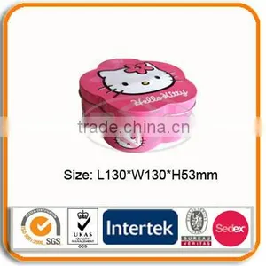 Flower Shaped Candy Tin Box Wedding Favor Box thumbnail-1
