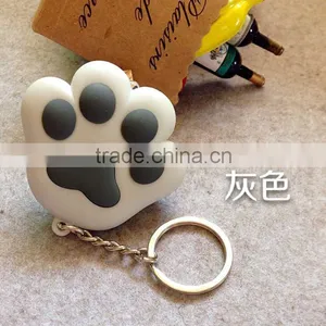 New Arrive Lovely Cat Claw LED Lights Sound Key Chains Cat Meow Gift Bag Accessories Gift for Children thumbnail-3