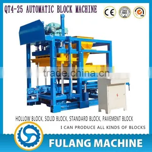 QT4-25 Automatic Hydraulic Pressure Brick Machine for Myanmar thumbnail-1