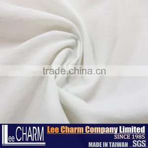 White Thin Elastic Plain Fabric Nylon Spandex thumbnail-4