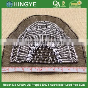 Wholesale High Quality Handmade Beaded Applique for Clothing Decoration NH-002 Quality Choice thumbnail-4