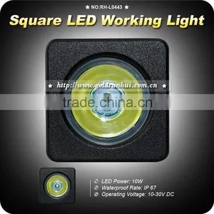 GoldRunhui RH-L0443 Wholesale 10W LED Work Light 4x4 Offroad thumbnail-1