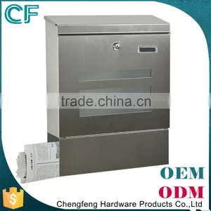 Superior Quality 100% Raw Material Wall Mounting 304 Diamond Plate Mailbox thumbnail-2