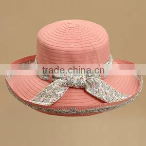 2014 Fashionable Woven Paper Hat for Laydies/girls thumbnail-1