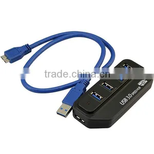 Super Speed 5Gbps USB 3.0 HUB 4 Port Led Indicator With 1M Cable thumbnail-1