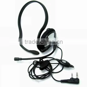 Super Lightweight Behind-the-head Two Way Radio Headset With Flexible Boom Microphone WT-74 thumbnail-1