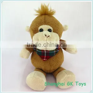 10cm Stuffed Monkey Keychain thumbnail-1