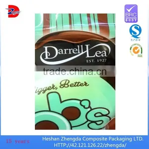 Custom Chocolate Ball Snack Stand up Dried Food Packaging Zipper Bag With Window thumbnail-3