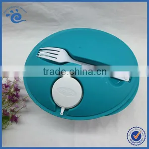 Plastic Fruit Salad Container With Fork thumbnail-2