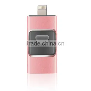 3 IN 1 100% Real Capacity Aprroved MFI Certification Usb 3.0 Custom Ultra Slim Cheap Mini 16GB 32gb 64GB U Disk Usb Flash Drive thumbnail-2