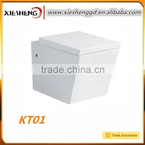 Hot Sale Wall Mounted Square Toilet Bathroom Ceramic Wall-hung Toilet thumbnail-1