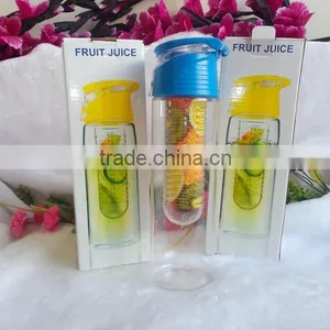 Fruit Infusion Water Bottle - Multiple Colors thumbnail-2