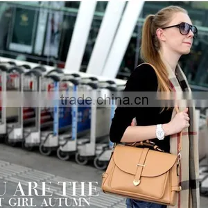 China Hot Selling Brand Women's Tote Business Bag Preppy Style Solid Shoulder Handbag thumbnail-3