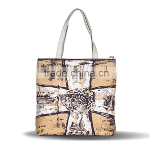 New Arrival High Quality Women Shoulder Bag Female Canvas French Country Tote Bags thumbnail-1