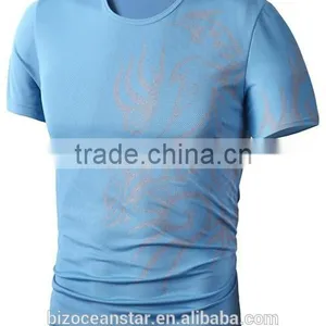Foreign Trade Preferential Wholesale Fashion Euramerican Style Big Yards Dragon Pattern Printed T-shirts Round Collar thumbnail-5