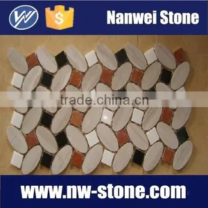 Interior/Exterior Decor Marble/stone Mosaic Tile for Kitchen Room &bathroom Low Price thumbnail-3