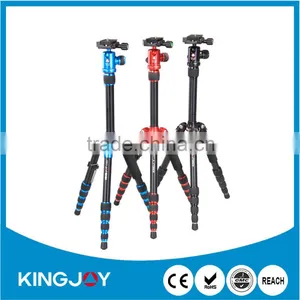 Aluminum Colorful Folding Popular Portable Tripod Kit 5 Section With Ball Head Loading 10KG K009B+V00 thumbnail-1