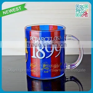HOT Sale Coffee Glass With Handle Wholesale Print Coffee Glass Mug thumbnail-1