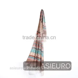 Fancy Colors Viscose Yarn Dyed Stole, BSCI and Sedex thumbnail-1
