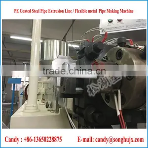 Flexible Metal PE Coated Steel Pipe Extrusion Line thumbnail-2