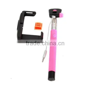 2014 Popular Selfie Stick With Bluetooth Shutter Button, Selfie Monopod Bluetooth, Selfie Holder for Travel Tourism thumbnail-1
