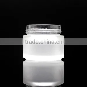 100g Empty Cosmetic Glass Jar Glass Bottle With Aluminum Cap thumbnail-3