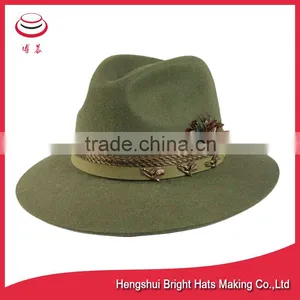 2016 Fashionable Wool Felt Fedora Hats Hunting Hats thumbnail-3