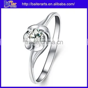 Wholesale 925 Sterling Silver Bezel Setting Band Ring,silver Promise Rings for Men thumbnail-3