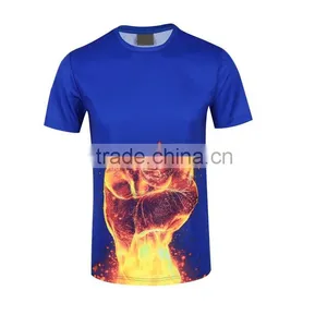 2016 Custom Wholesale Wecking Moisture Men Running Tshirt thumbnail-1