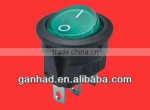 Green Led Round on off Rocker Switch thumbnail-1