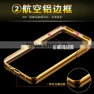 Mobile Phone Aluminum Bumper Mirror Back Cover Case For Samsung Galaxy A3 thumbnail-2