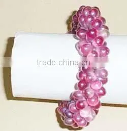 Wedding Napkin Ring, Beaded Napkin Ring, Crystal Napkin Ring thumbnail-1