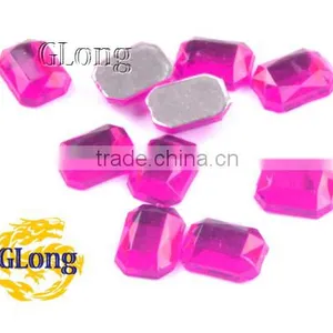 6*8mm Acrylic Flat Back Octagon Mix Color Bling Rhinestone&Crystal For Stylish Bags Garment Shoes #GY010-8P(Mix-s) thumbnail-3