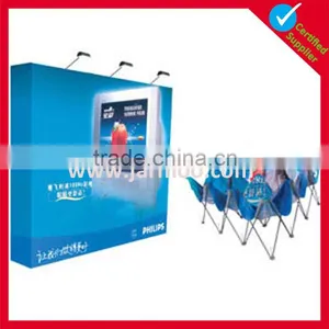 Custom Free Design Hook and Loop Backdrop Spring Trade Show Pop up Stand thumbnail-1