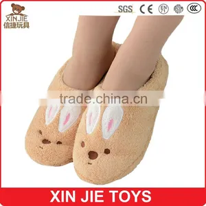 Customize Bunny Plush Slippers Ladies Indoor Plush Rabbit Slippers Hot Selling Men's Plush Slippers thumbnail-1