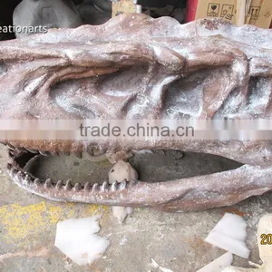 Hot Sale Fiberglass Life Size Dinosaur Skull thumbnail-1