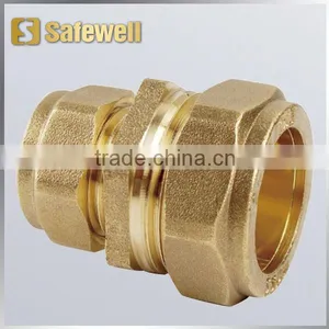6mm Reducing Coupler Brass Connector thumbnail-1